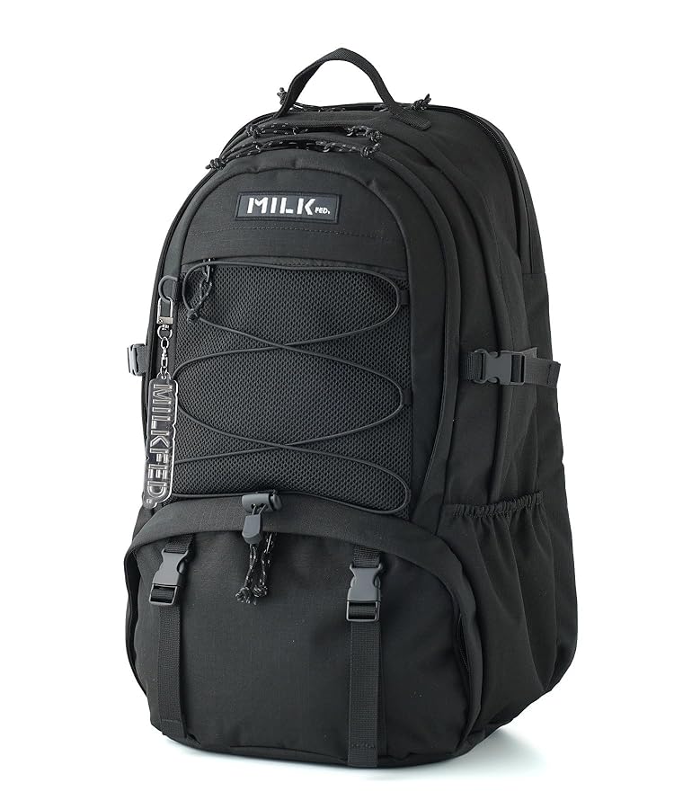MILKFED. ブラックバックパック MILKFED. ミルクフェド リュック MILKFED NEO EMBROIDERY BIG